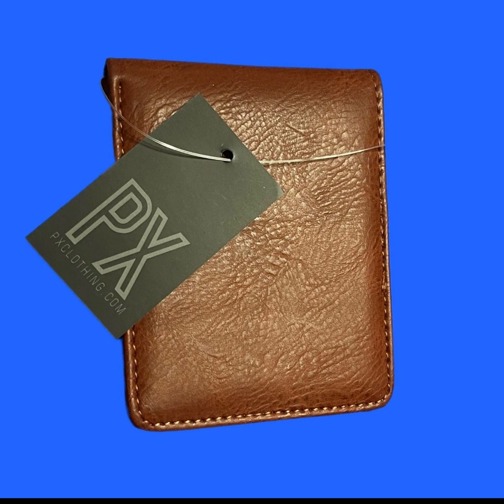 PX CLOTHING Brown Wallet NWT MSRP $40